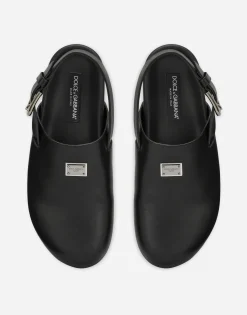 Calfskin mules