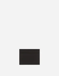 Calfskin nappa card holder with DG logo
