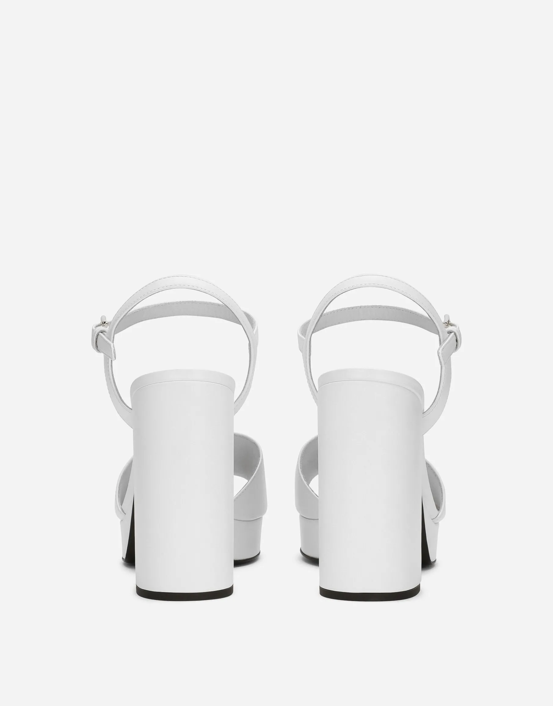 Calfskin platform sandals