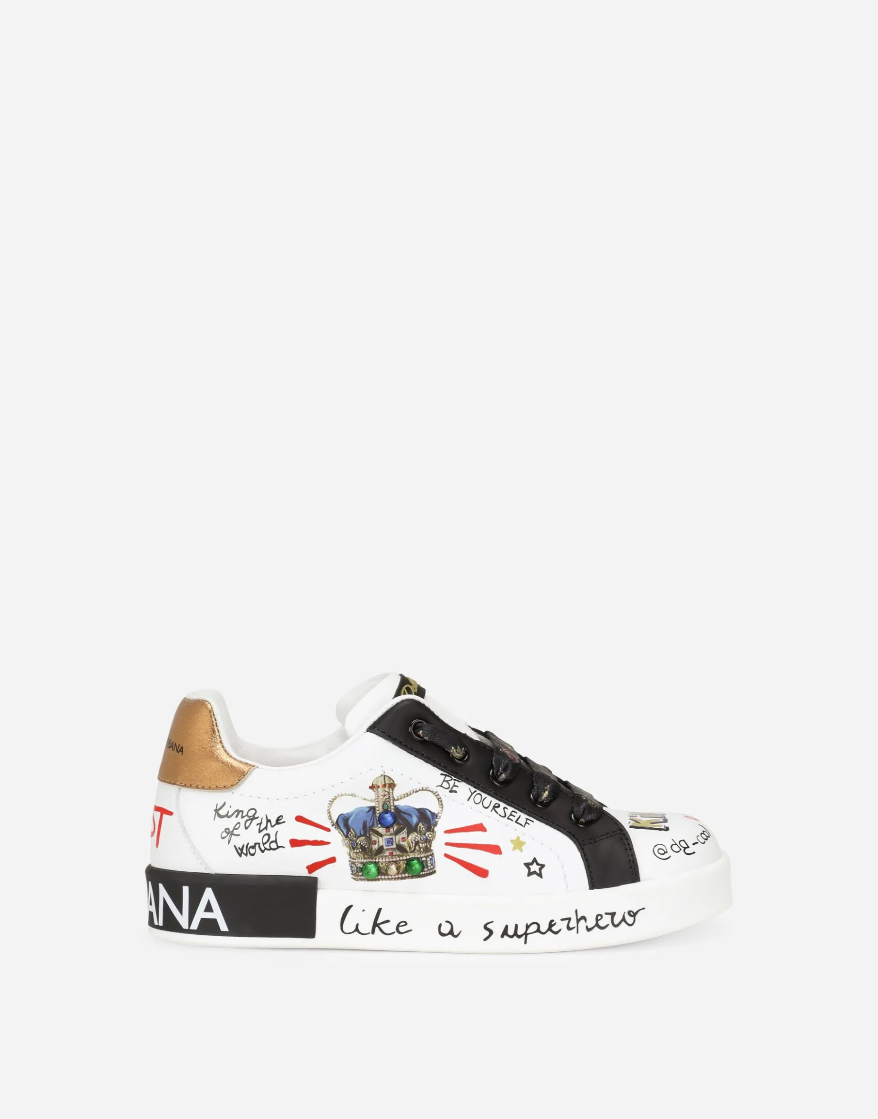 Calfskin Portofino DG King sneakers