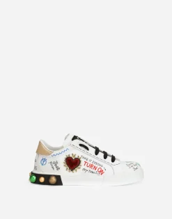 Calfskin Portofino DG King sneakers