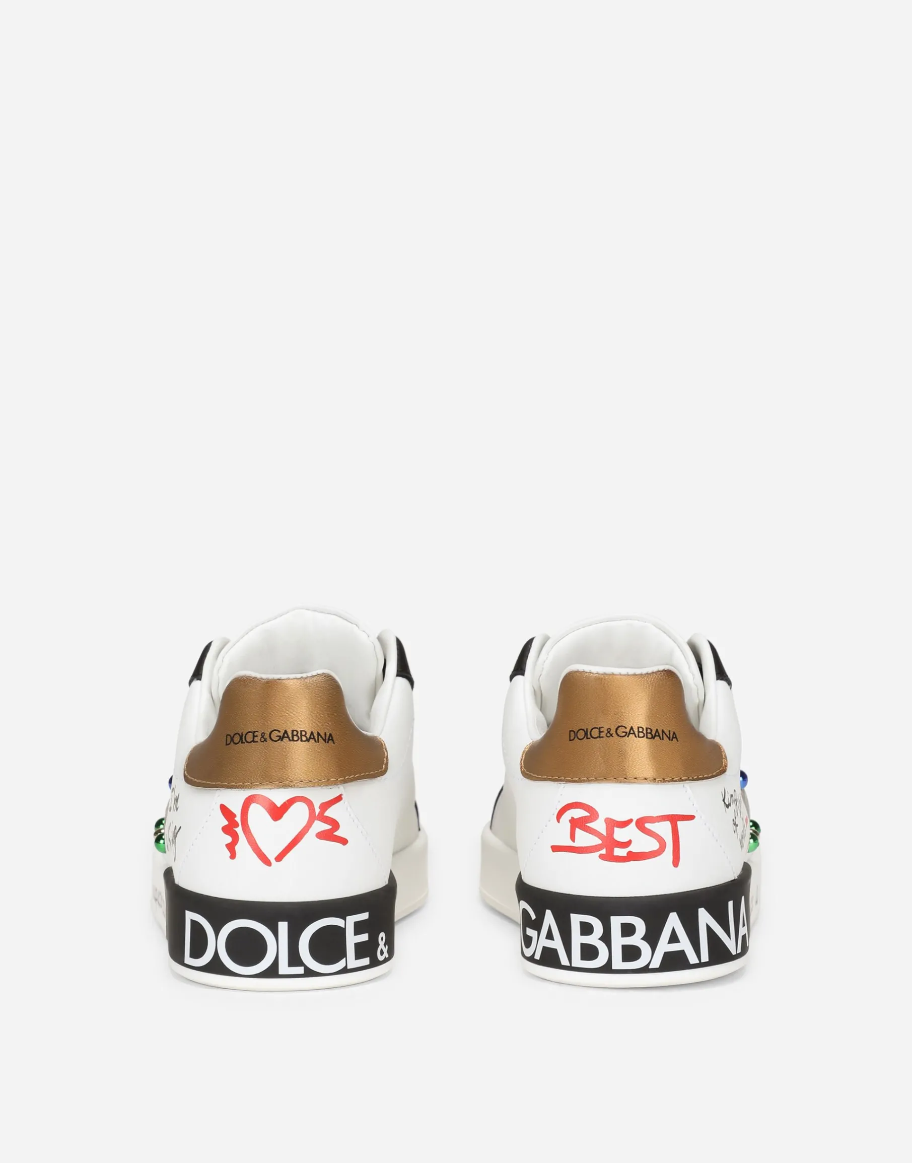 Calfskin Portofino DG King sneakers