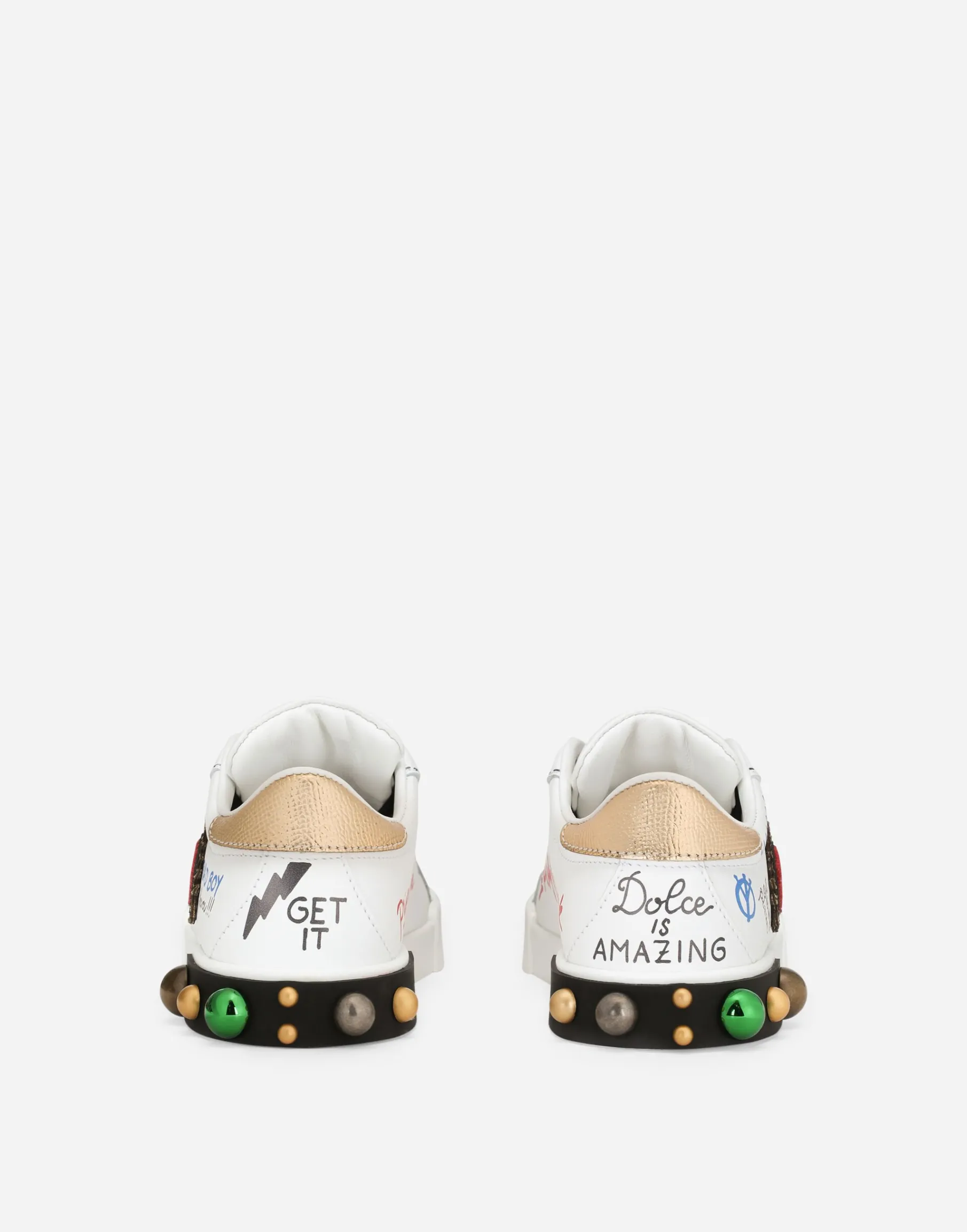 Calfskin Portofino DG King sneakers