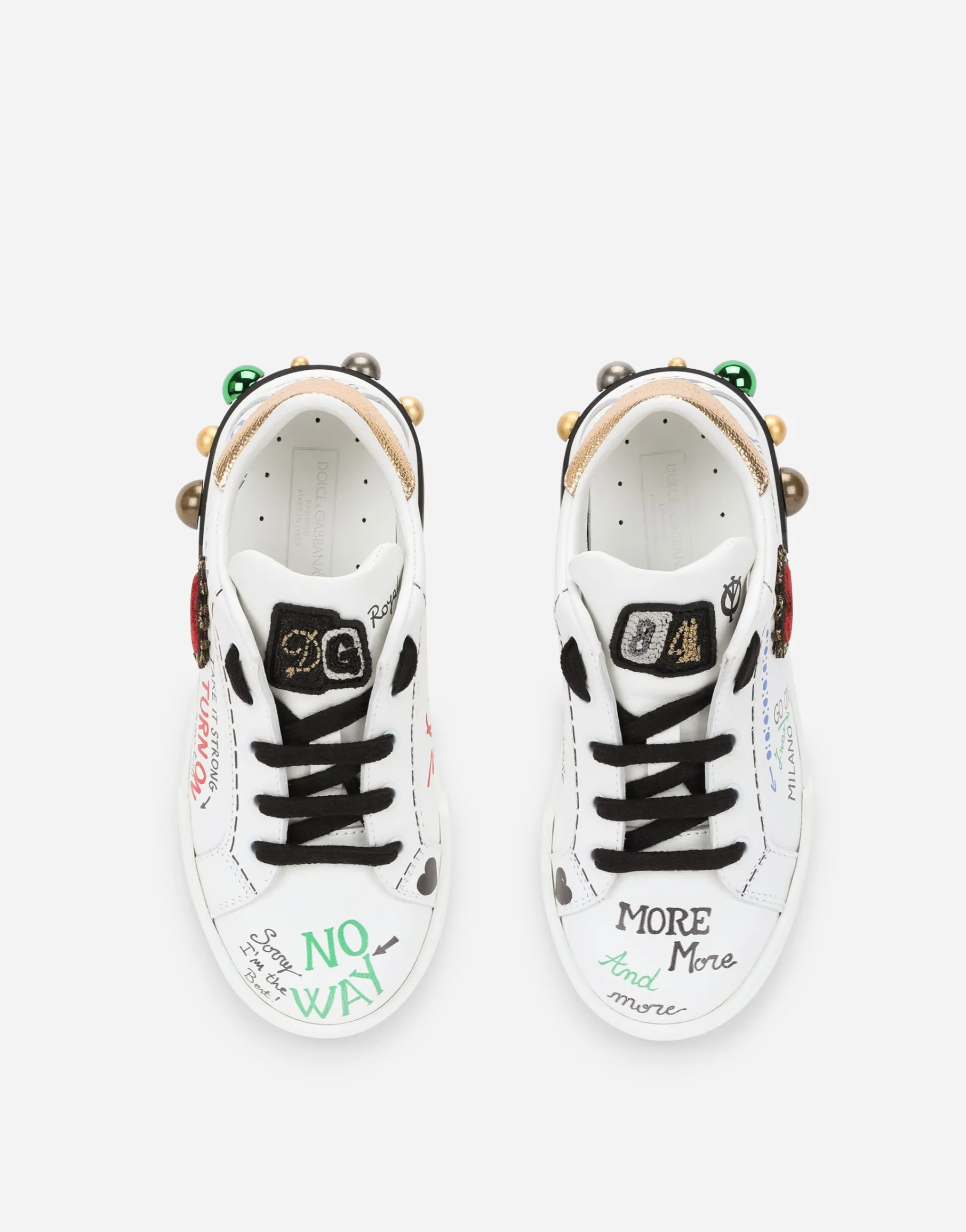 Calfskin Portofino DG King sneakers