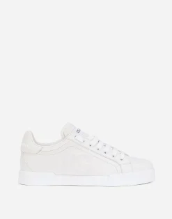 Calfskin Portofino sneakers with DG logo