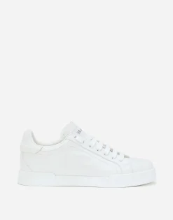 Calfskin Portofino sneakers with DG logo