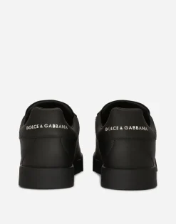 Calfskin Portofino sneakers with DG logo