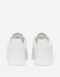 Calfskin Portofino sneakers with DG logo