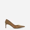 Calfskin pumps