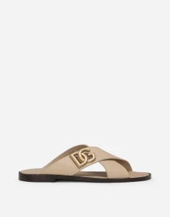 Calfskin sandals