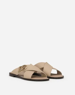 Calfskin sandals
