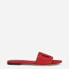 Calfskin sliders with DG logo
