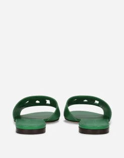 Calfskin sliders with DG logo
