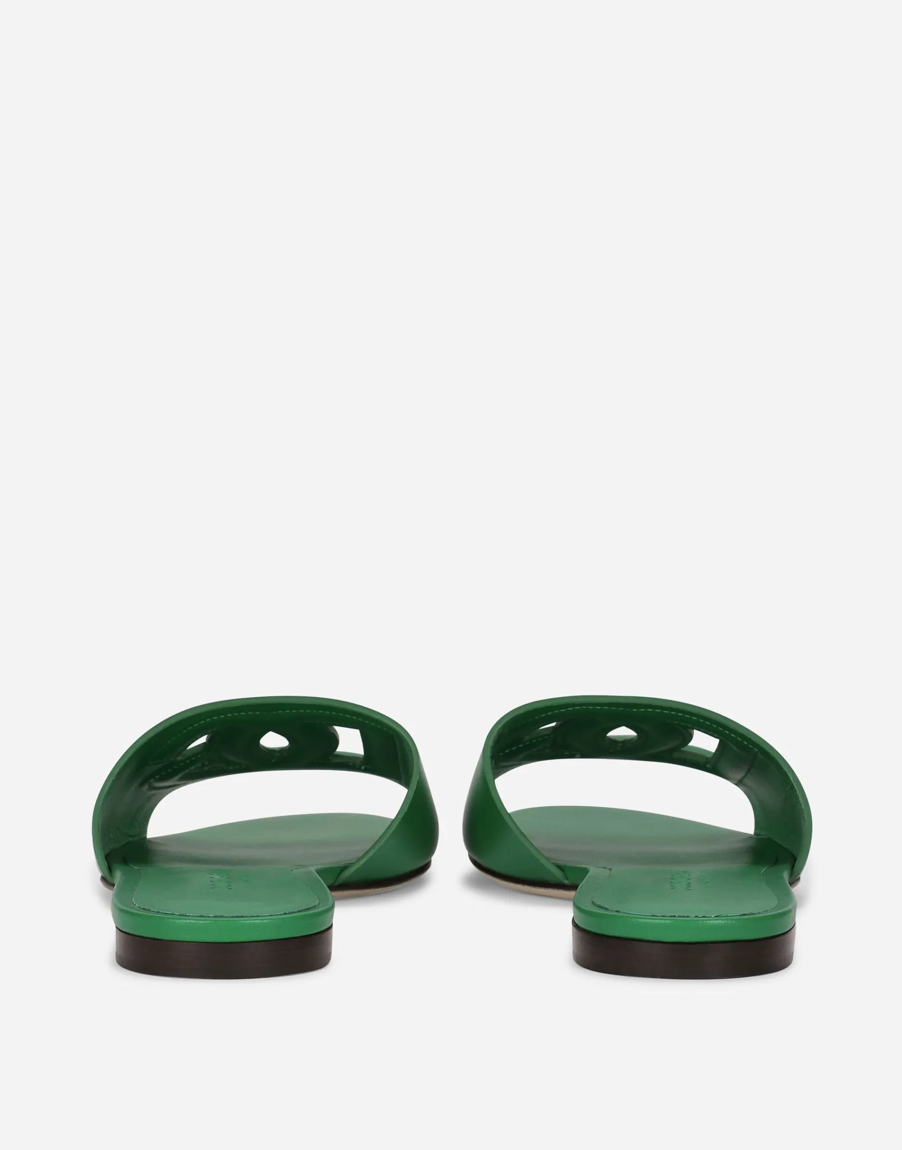 Calfskin sliders with DG logo