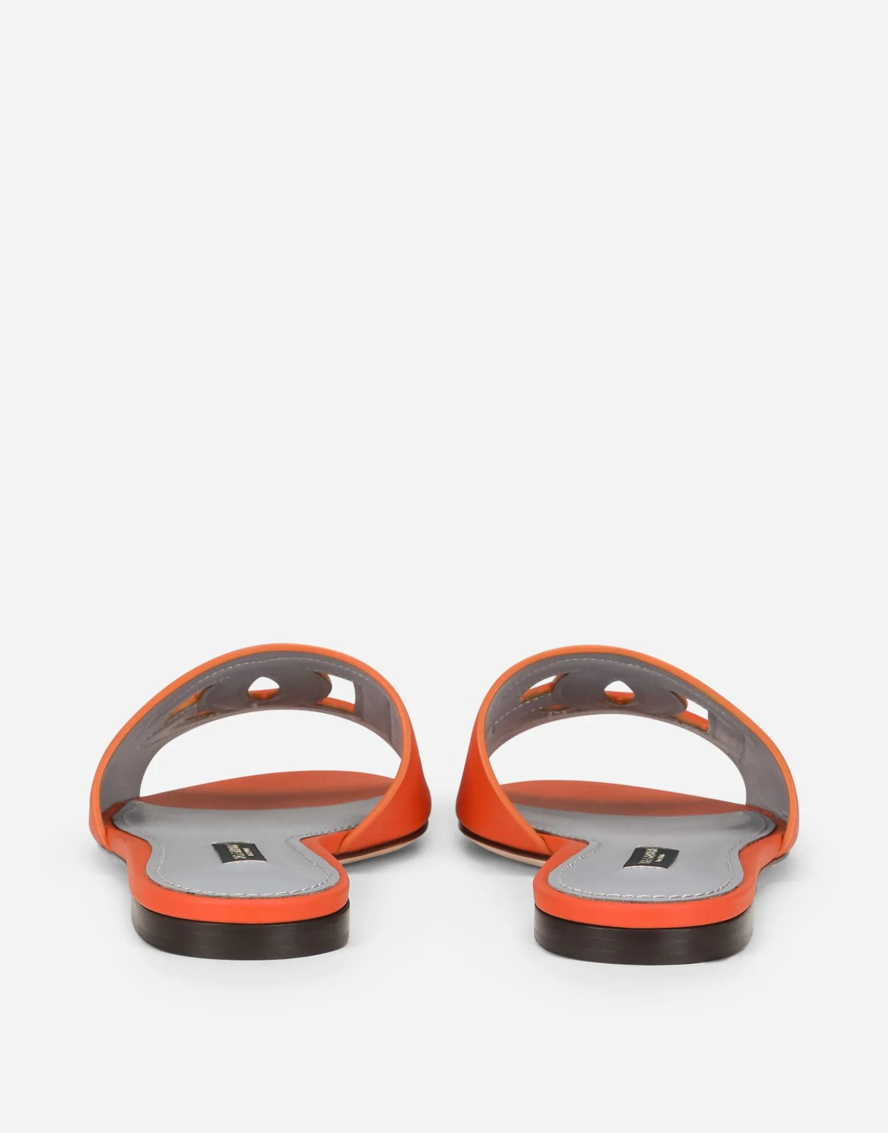 Calfskin slides with DG Millennials logo
