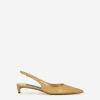 Calfskin slingbacks