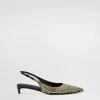 Calfskin slingbacks