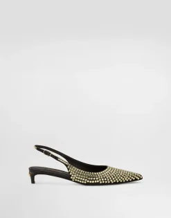 Calfskin slingbacks