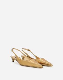 Calfskin slingbacks