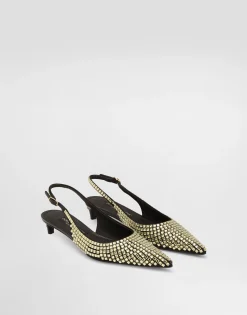 Calfskin slingbacks