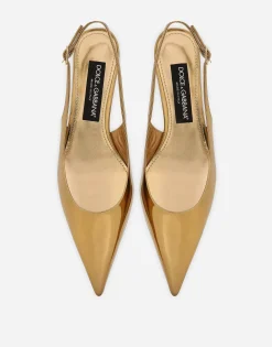 Calfskin slingbacks