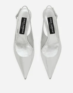 Calfskin slingbacks