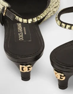 Calfskin slingbacks