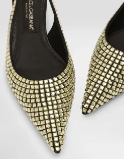 Calfskin slingbacks