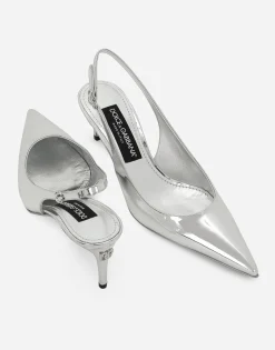 Calfskin slingbacks