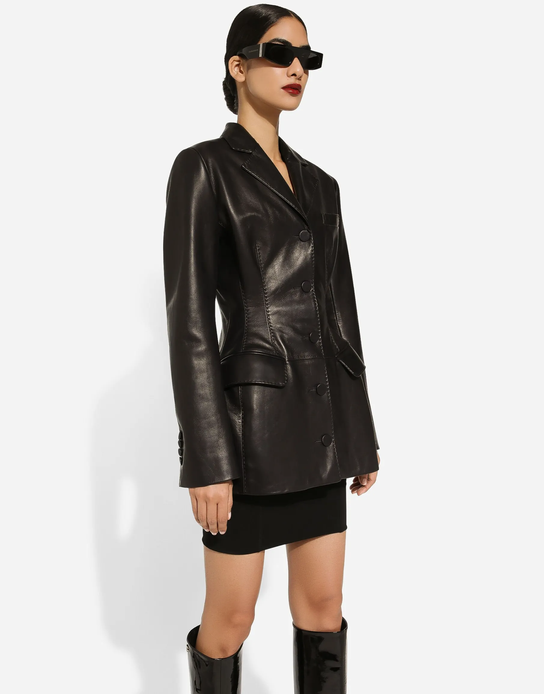 Calfskin Turlington jacket