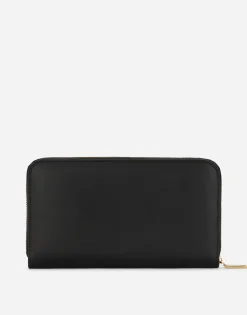 Calfskin zip-around DG Logo wallet