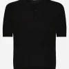 Cashmere and silk polo-shirt