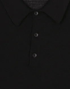 Cashmere and silk polo-shirt