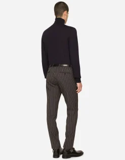 Cashmere and silk turtle-neck sweater