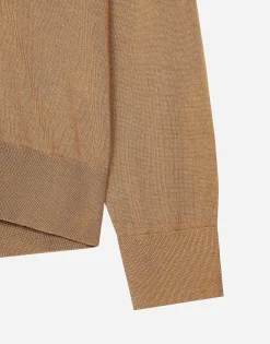 Cashmere and silk turtle-neck sweater