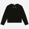 Cashmere cardigan with metal DG logo