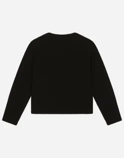 Cashmere cardigan with metal DG logo
