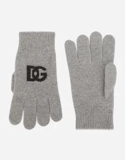 Cashmere gloves with DG logo