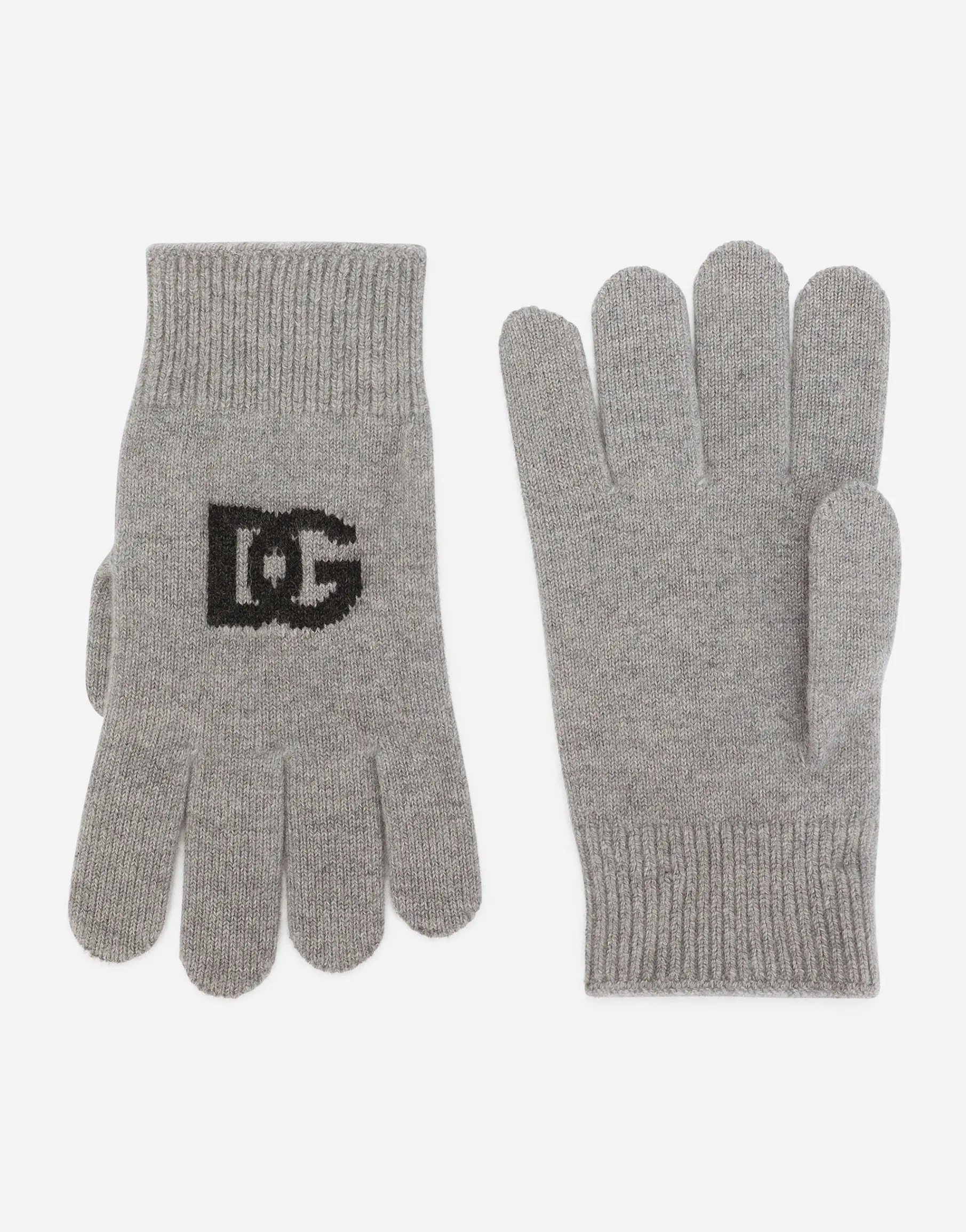 Cashmere gloves with DG logo