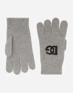 Cashmere gloves with DG logo
