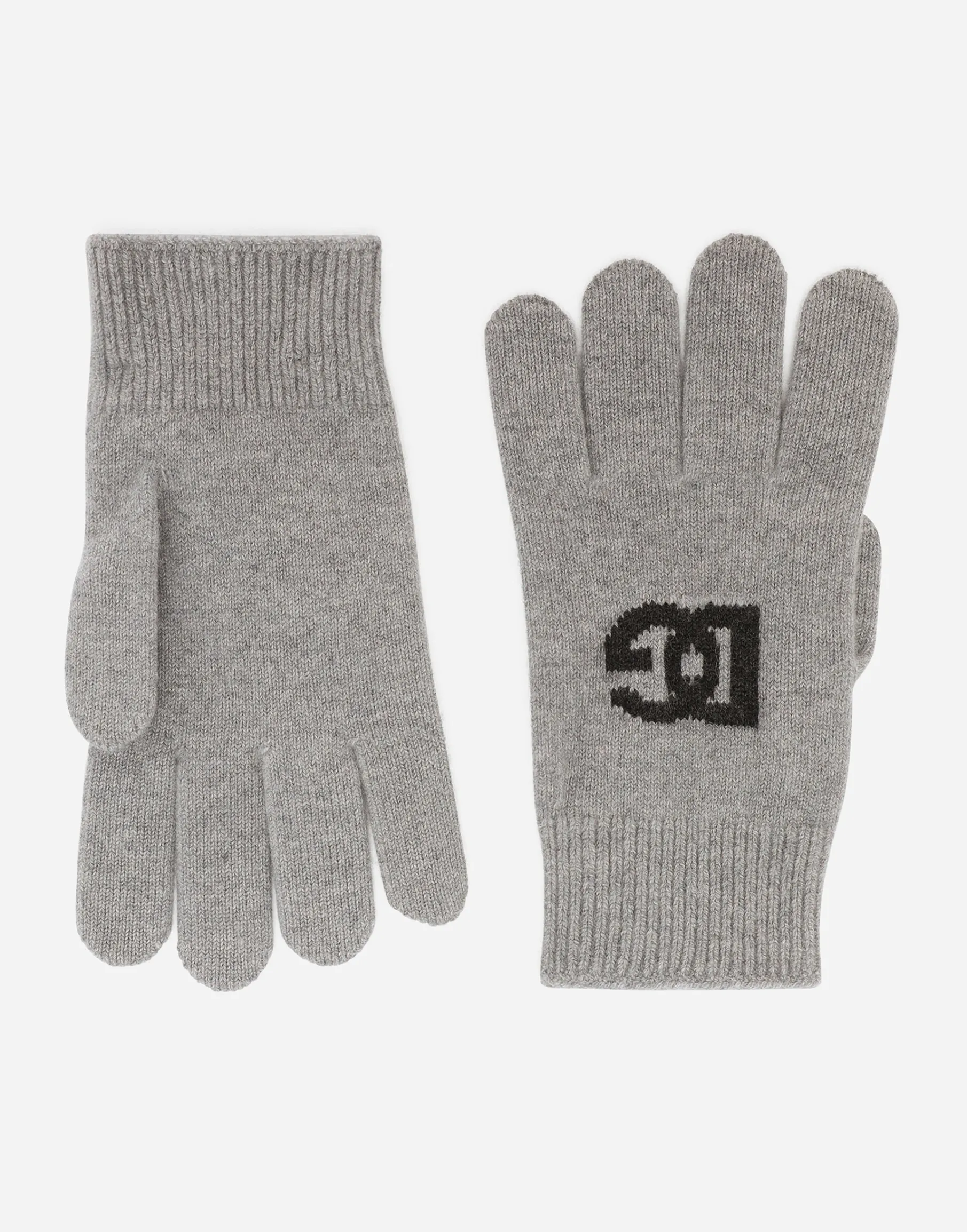 Cashmere gloves with DG logo