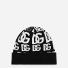 Cashmere hat with all-over DG logo