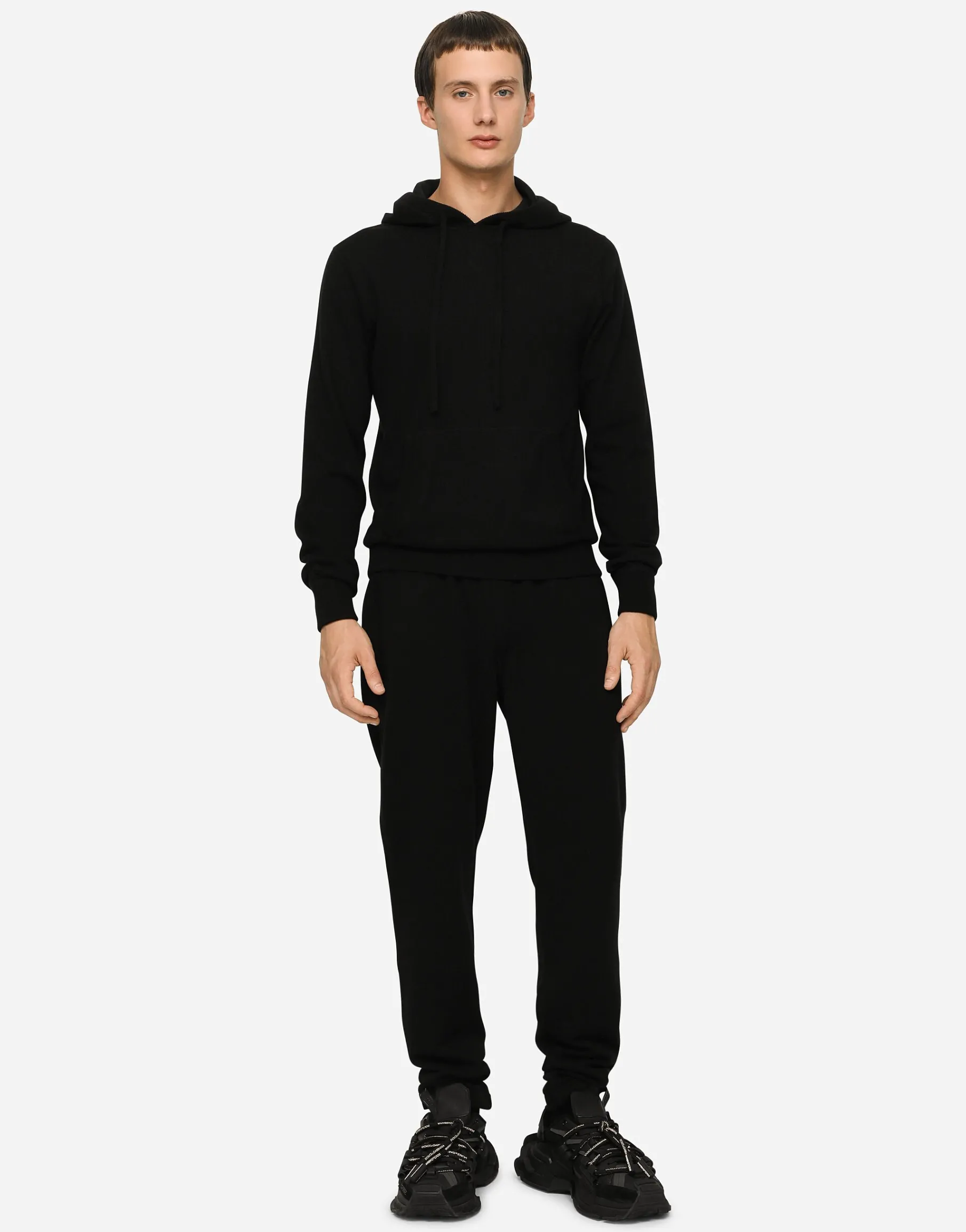 Cashmere jogging pants with DG logo