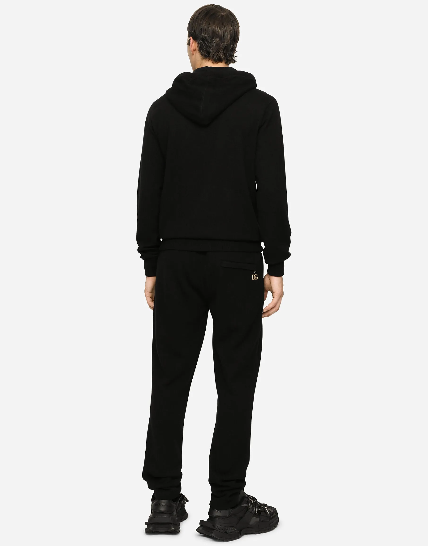 Cashmere jogging pants with DG logo
