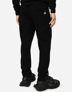 Cashmere jogging pants with DG logo