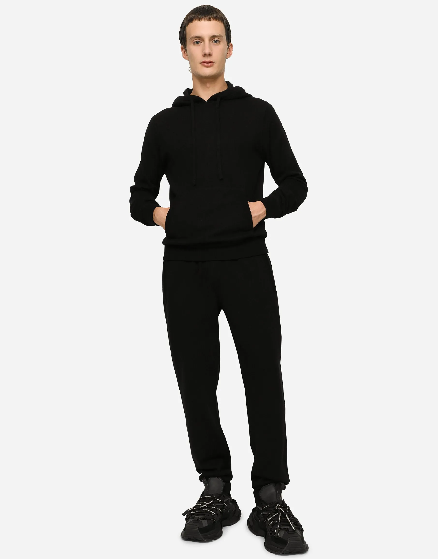 Cashmere jogging pants with DG logo