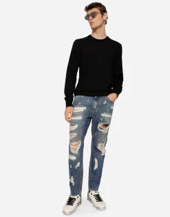 Cashmere round-neck sweater
