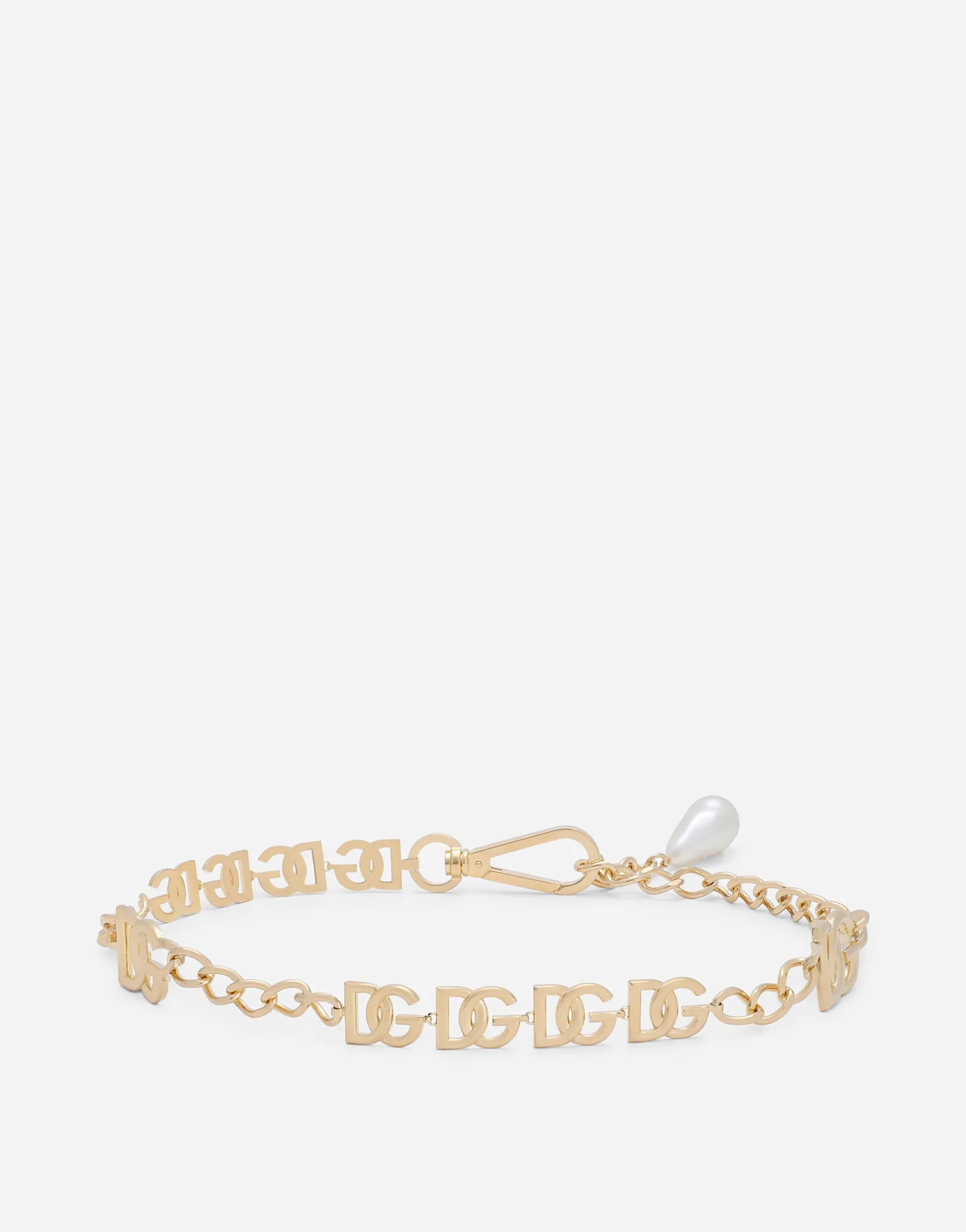 Chain belt with DG multi-logo