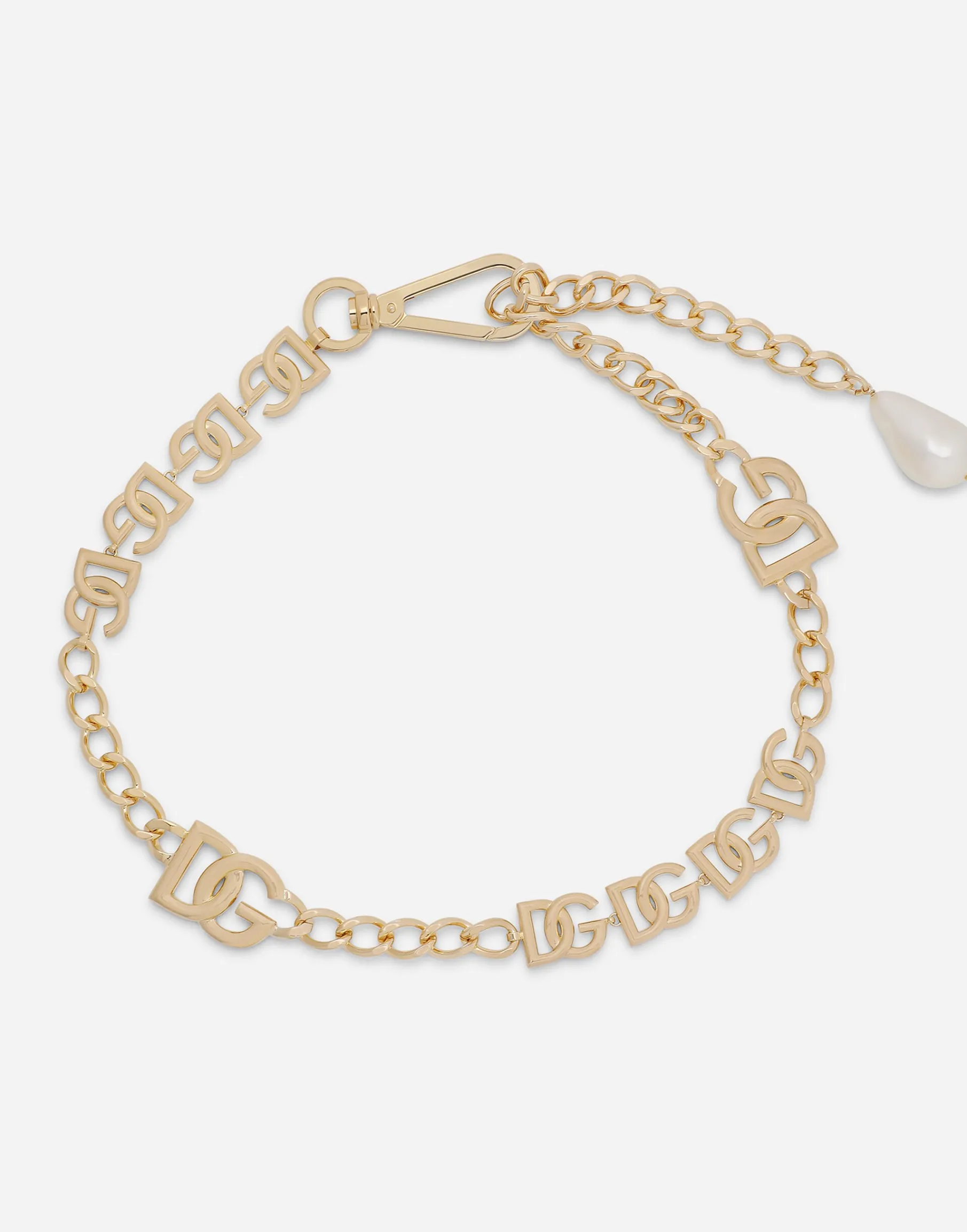 Chain belt with DG multi-logo