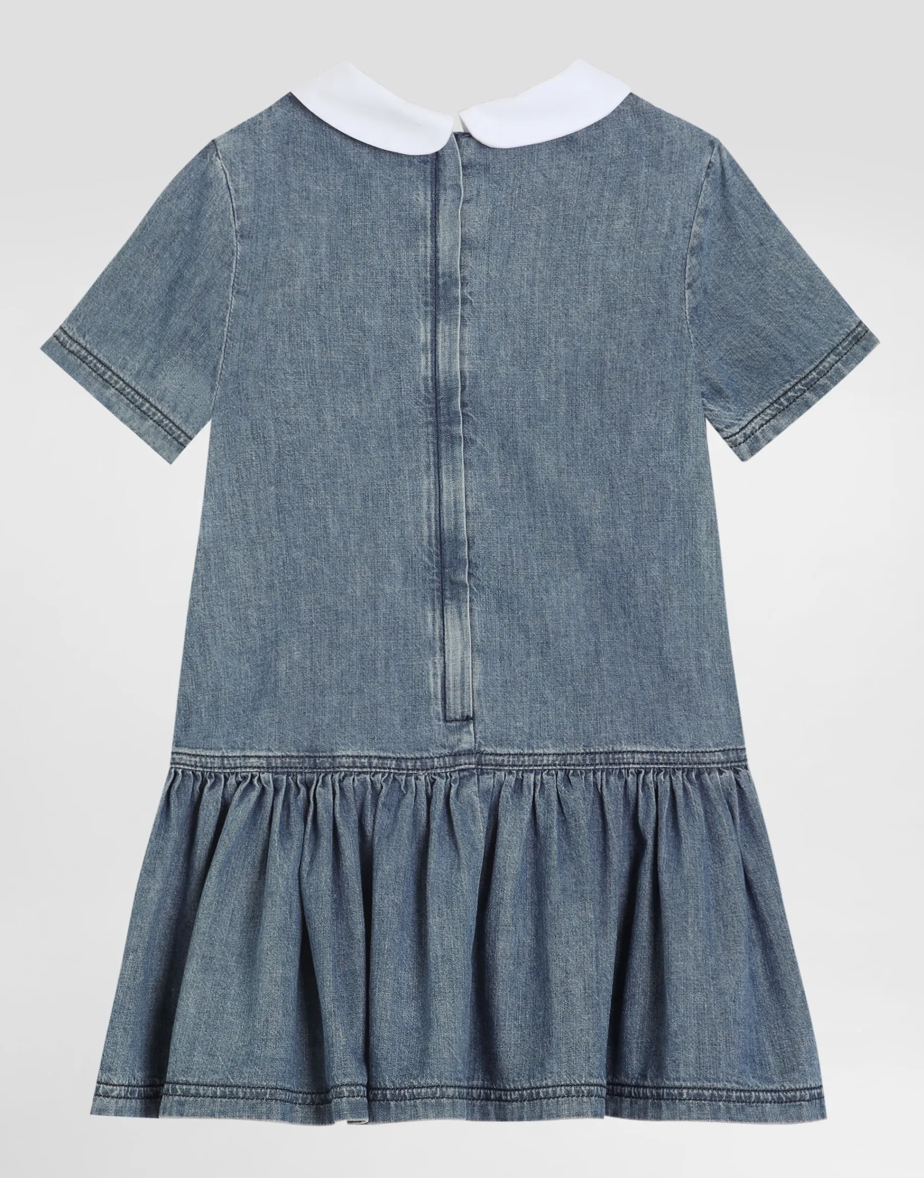 Chambray dress with DG logo